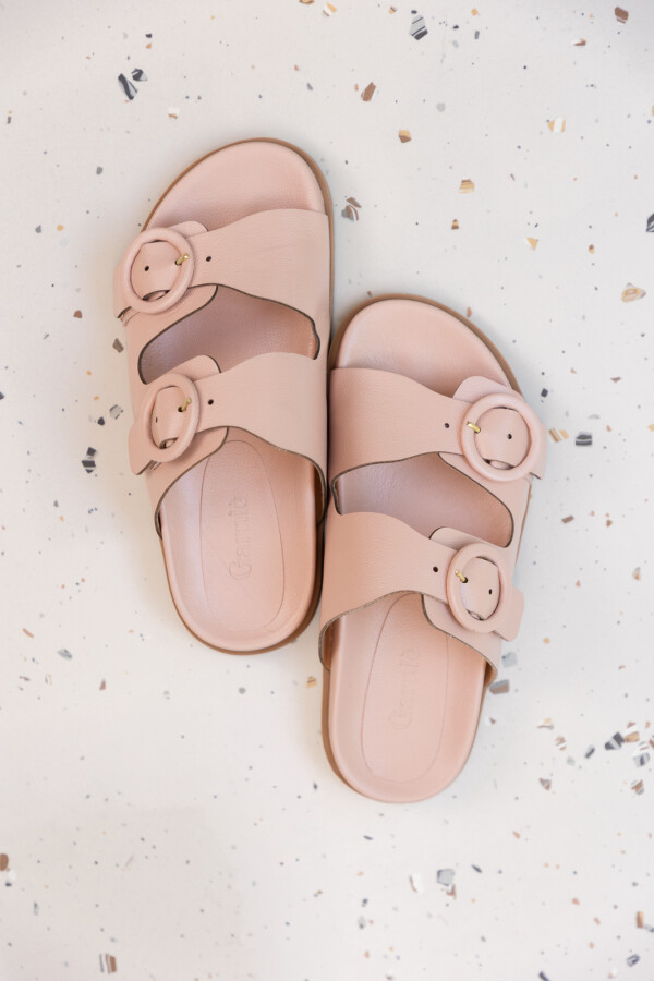 Sandalia con hebillas Rumba Rosa