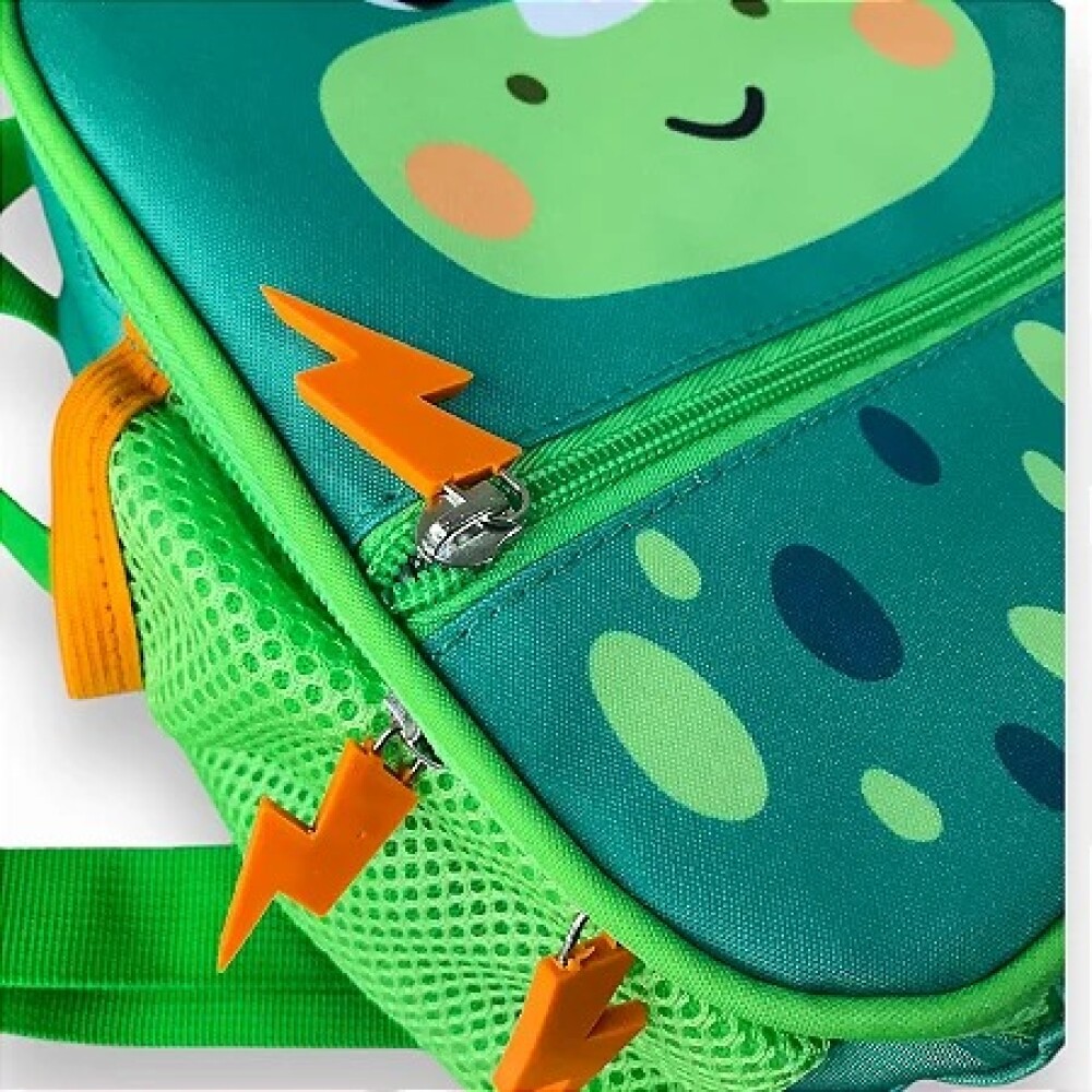Mochila lunchera termica BUBAZOO BUBA Dino verde