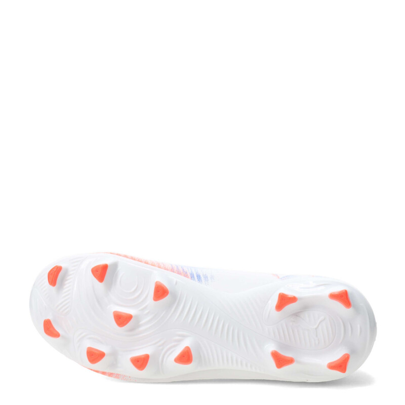 Championes de Fútbol 11 Infantiles Puma Future 8 Play FG Blanco - Anaranjado - Azul