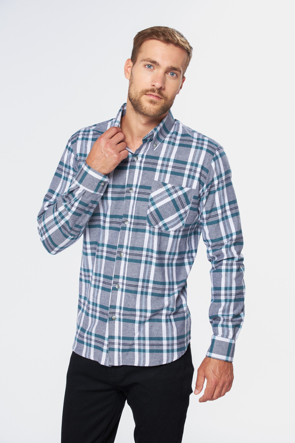 CAMISA LEÑADORA CUADROS Verde