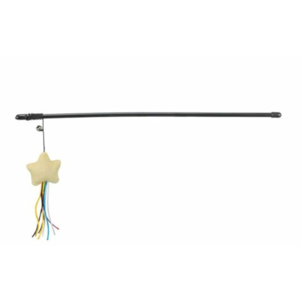 PLAYING ROD STAR, PLASTIC/PLUSH, CATNIP, 46 CM PLAYING ROD STAR, PLASTIC/PLUSH, CATNIP, 46 CM