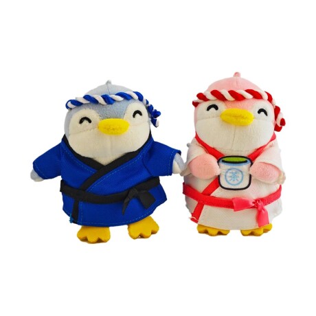 Llavero plush pingüino azul