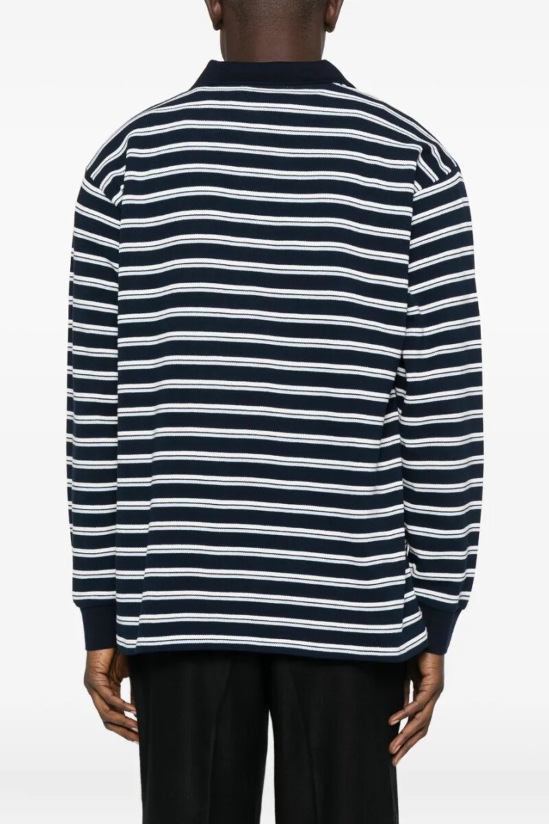 REMERA POLO RAYA Azul