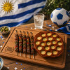 Combo Valverde Provolonera de Cerámica, Set 6 Pinchos para Brochetas y Tabla en Cedro Combo Valverde Provolonera de Cerámica, Set 6 Pinchos para Brochetas y Tabla en Cedro