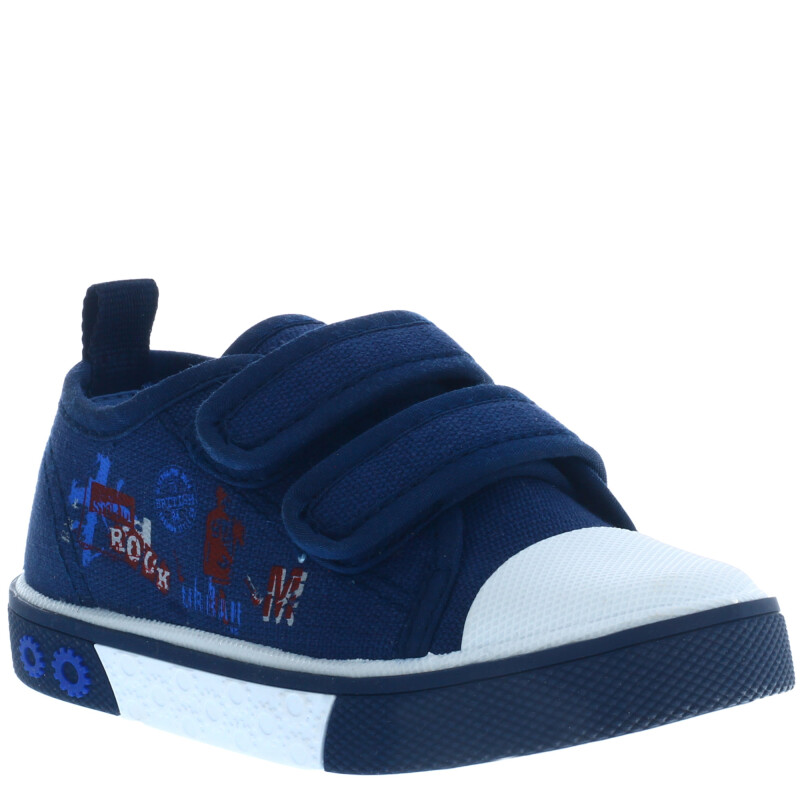 Championes de Niño Croco Kids c/velcros Azul Marino