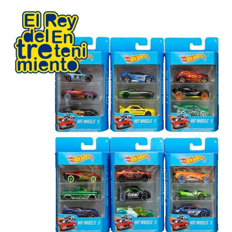 Hot Wheels Autos Pack X3 Para Pista Hot Wheels Autos Pack X3 Para Pista