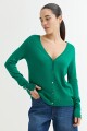 Cardigan básico VERDE