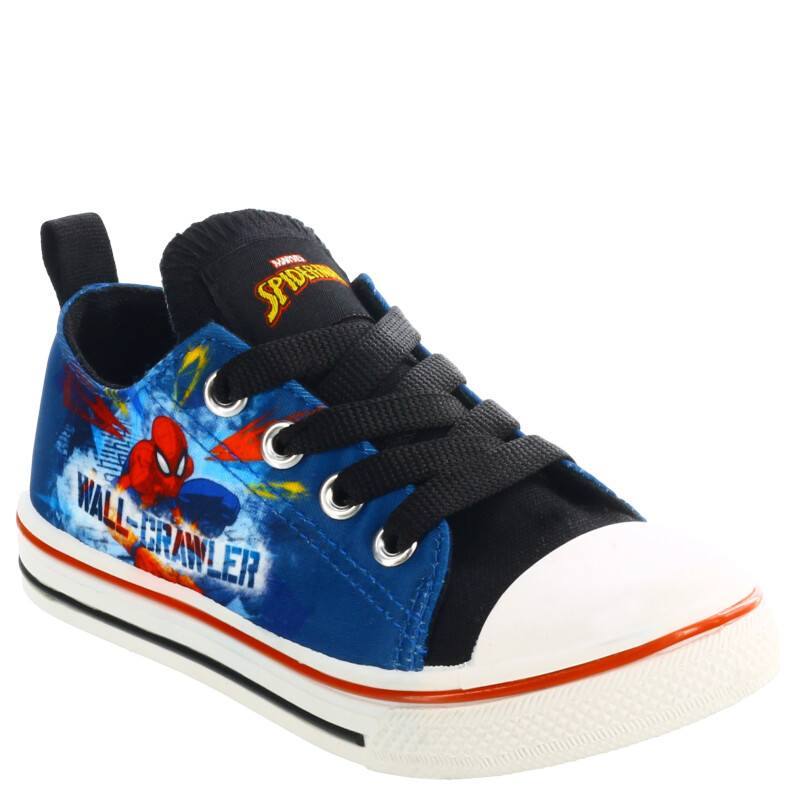 Championes de Niños Marvel Lona Spiderman Azul - Negro - Rojo