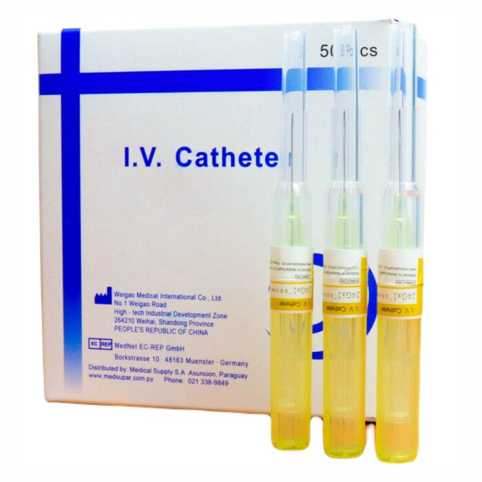 CATETER I.V. N° 24AMARILLO (MEDSUPAR) BL única