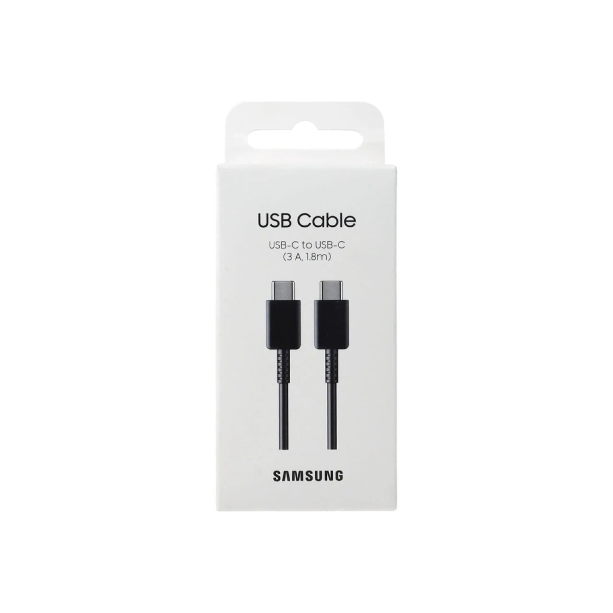 Cable original Samsung Tipo-C a Tipo-C 1.8 metros color negro 