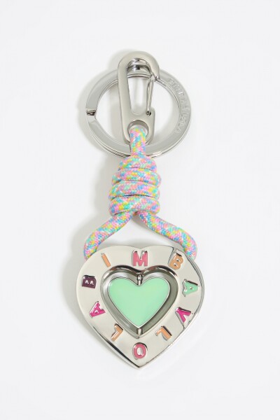 LLAVERO CORAZÓN METAL Plata