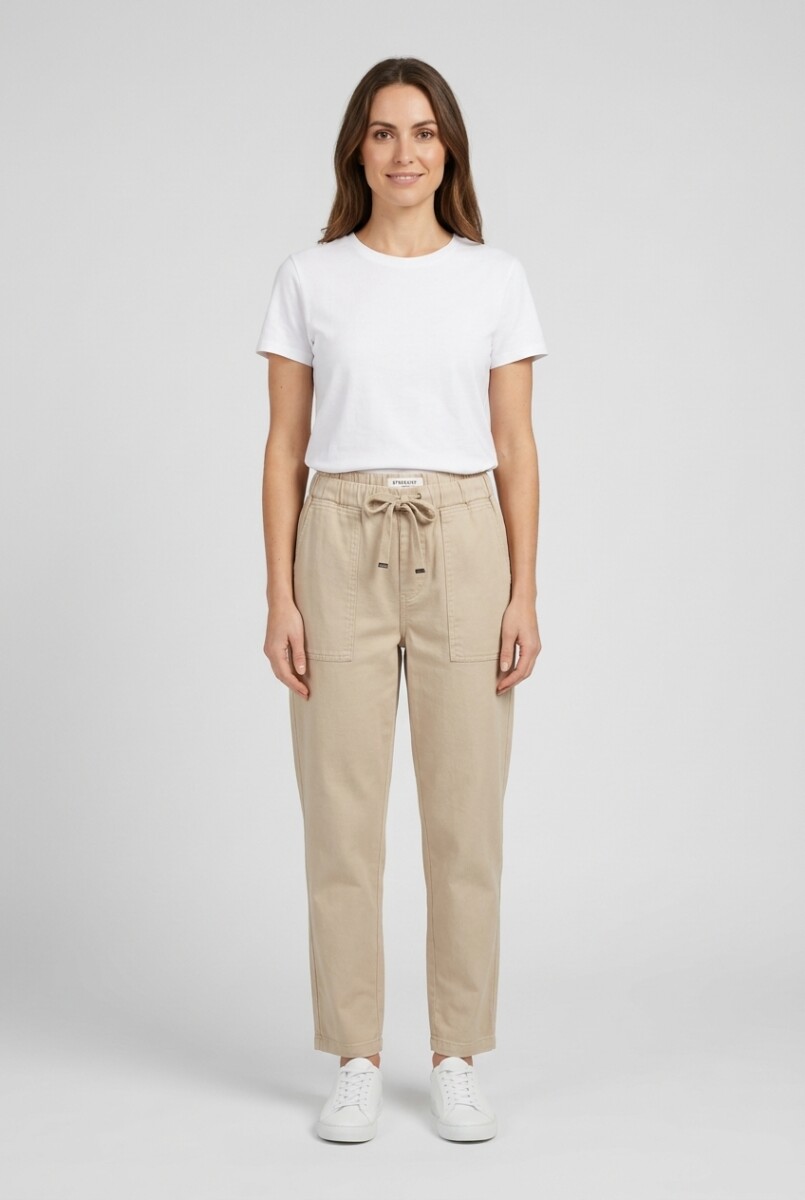 Pantalon jogger - Beige 