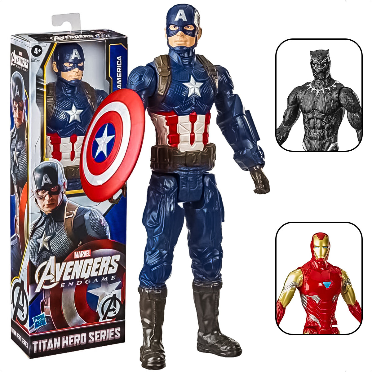 Figura Avengers Hasbro Héroes Marvel 30cm Articulada - Capitán América 