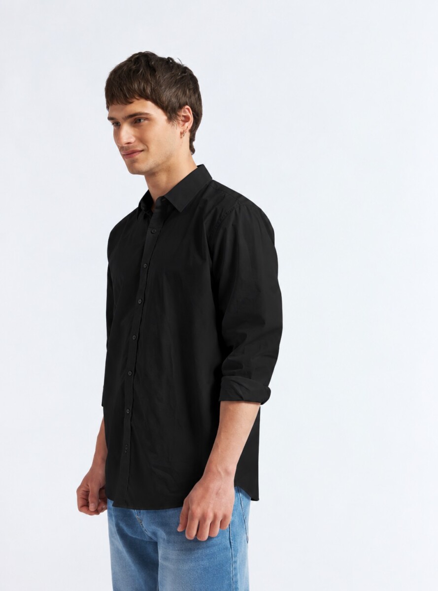 CAMISA NIAS - NEGRO 