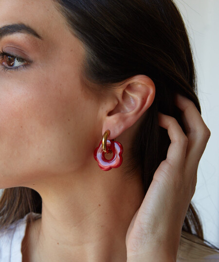 AROS FLOWER ROJO