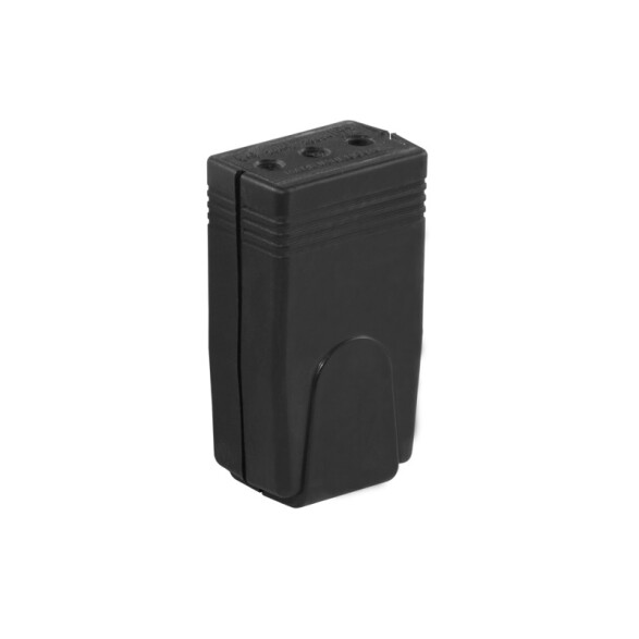 Ficha hembra 3 en línea 10A, negro - Molveno M31175