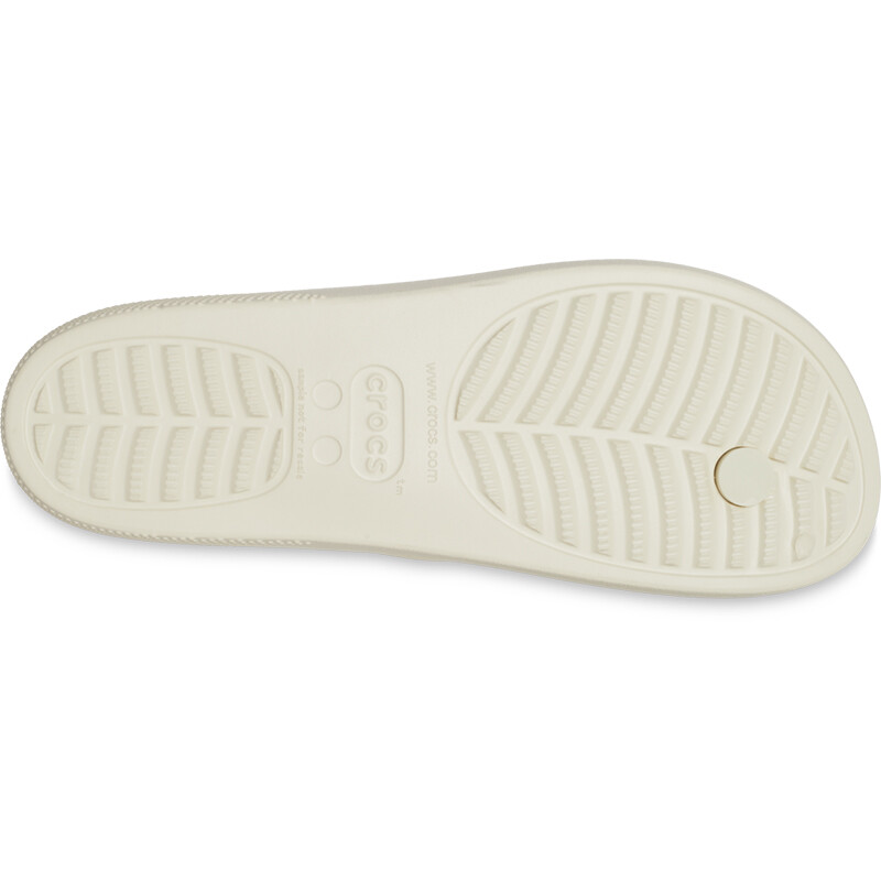 Ojotas Crocs Classic Flip Platform Beige