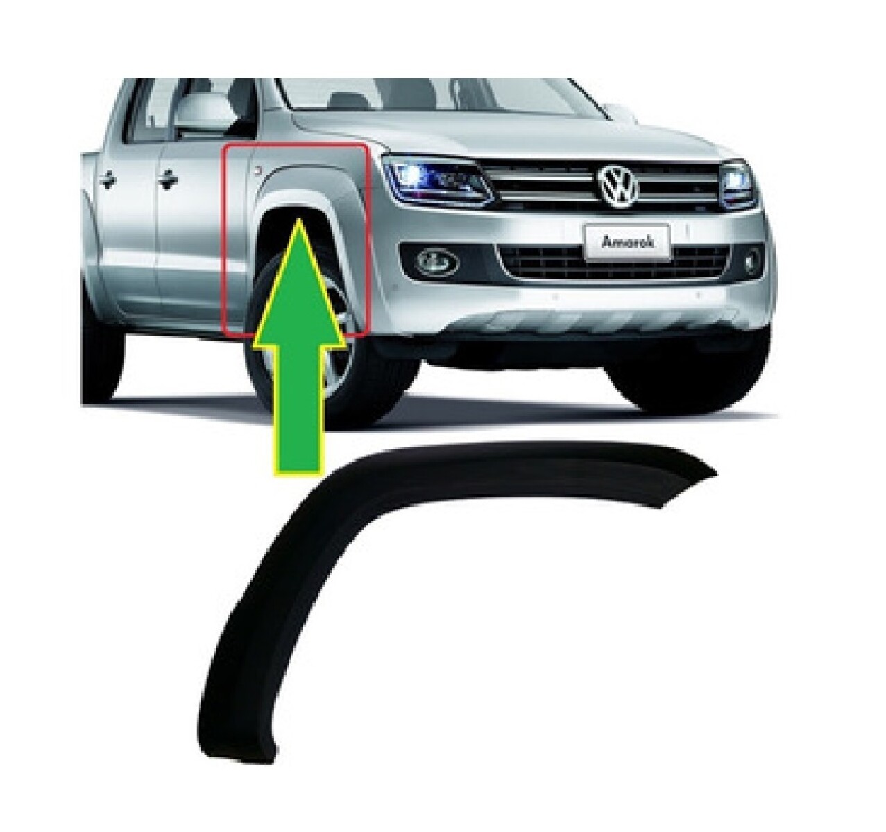 FENDER GUARDABARRO DELANTERO DERECHO AMAROK 