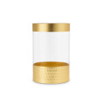 FLORERO VIDRIO TRANS. D12.5x19.5CM DORADO FLORERO VIDRIO TRANS. D12.5x19.5CM DORADO