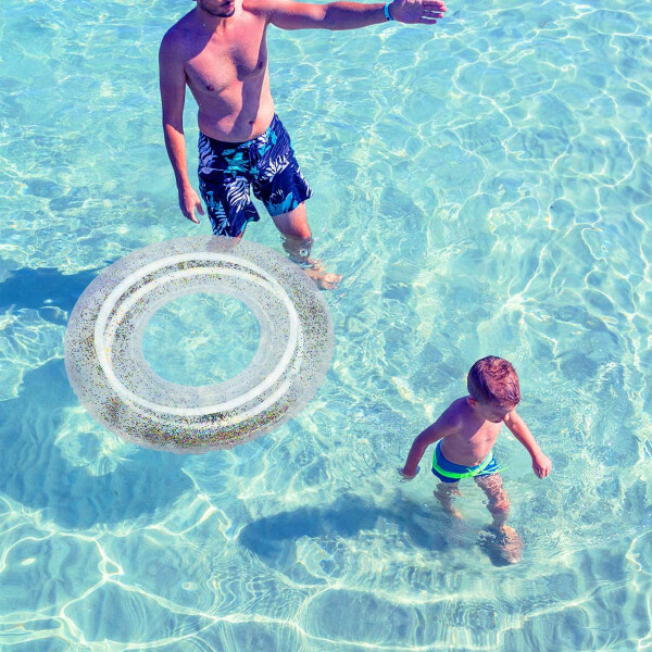 Flotador Salvavidas Aro Anillo Inflable Glitter Brillo Niños Flotador Salvavidas Aro Anillo Inflable Glitter Brillo Niños