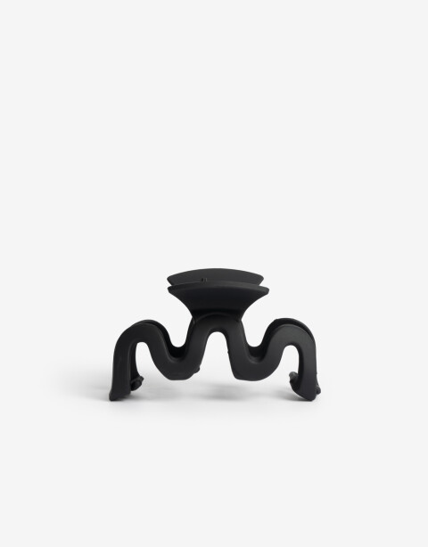 Broche Acrilico Broche Acrílico Wavy - Negro
