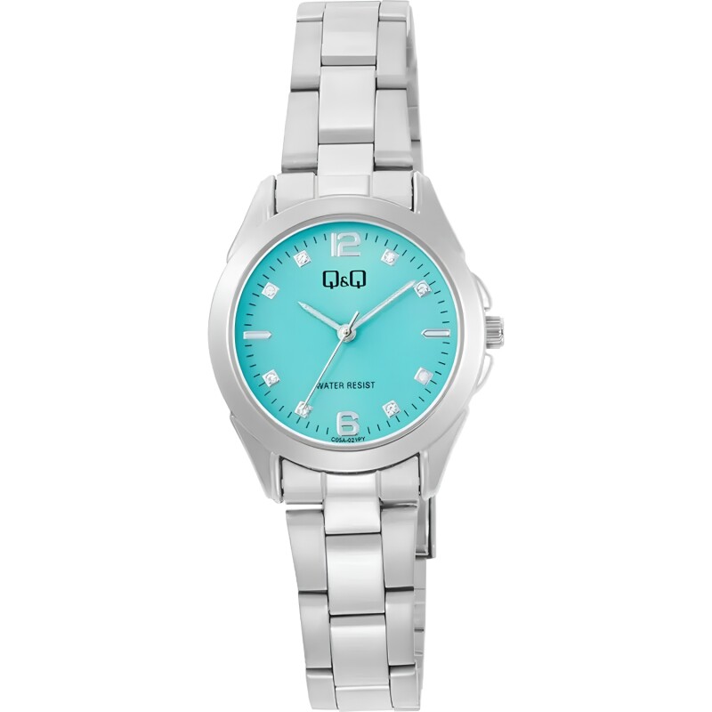 Reloj análogo Q&Q esfera turquesa Modelo C05A021PY Reloj análogo Q&Q esfera turquesa Modelo C05A021PY