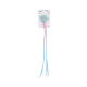 Clip mariposa con trenzas celeste