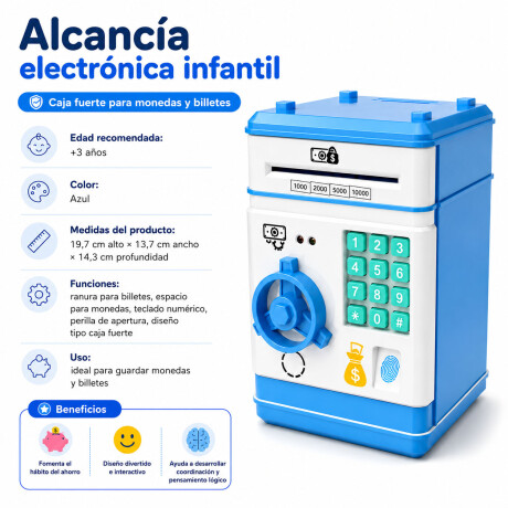 Alcancía Infantil Caja Fuerte Electronica Huella Clave Alcancía Infantil Caja Fuerte Electronica Huella Clave