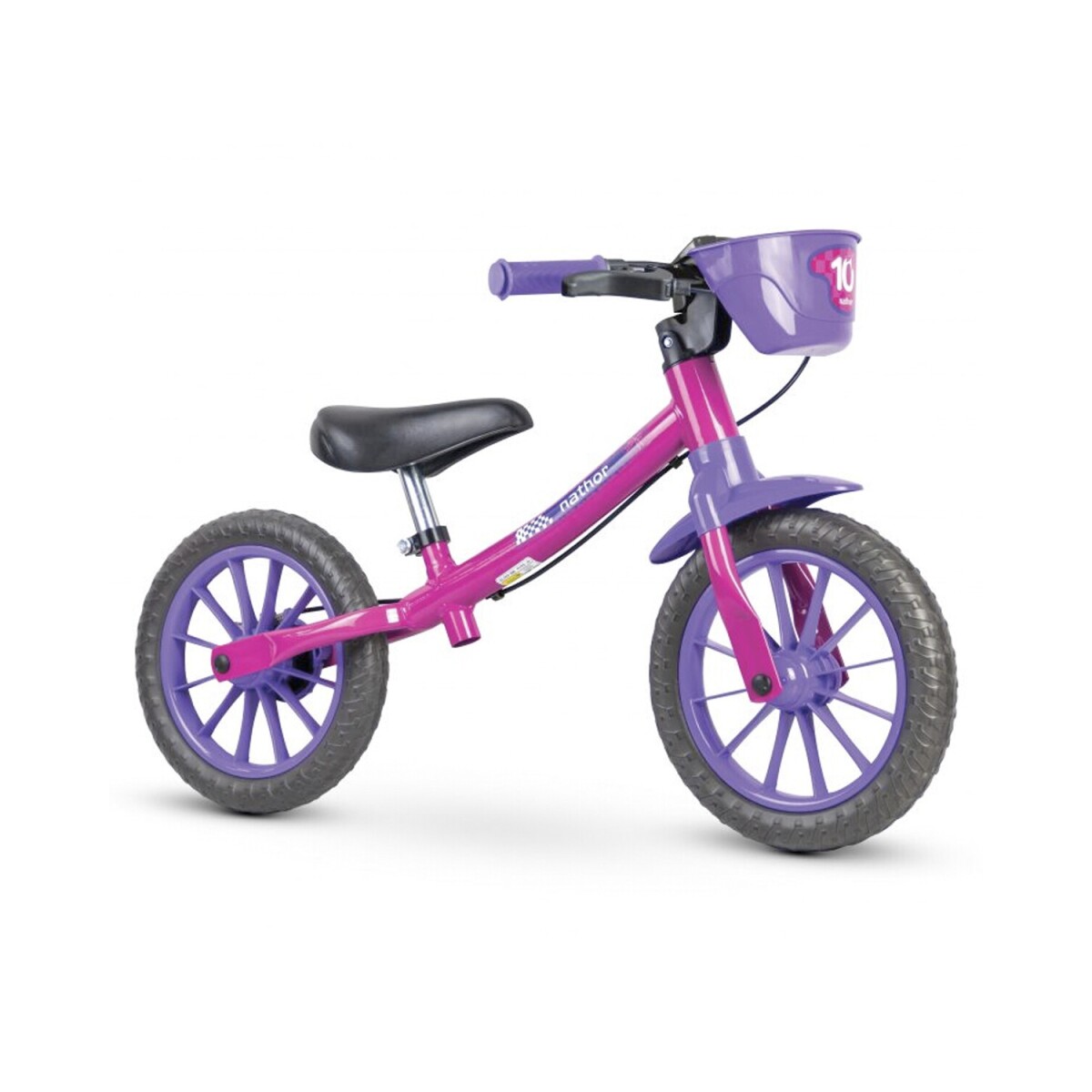 Bicicleta Infantil Baccio Balance Rodado 12 Diseño Niña - Fucsia/Violeta 