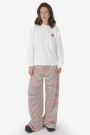 W' L/S HEART PATCH T-SHIRT Blanco