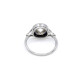 Anillo Platino, Brillantes Y Zafiros Sinteticos Anillo Platino, Brillantes Y Zafiros Sinteticos