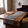 Sendero caminero de mesa tejido Bali 30x150cm Negro