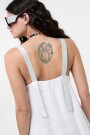 VESTIDO ASIMETRICO Blanco