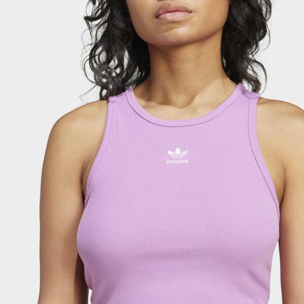 Musculosa Adidas Essentials Ribbed Rosado