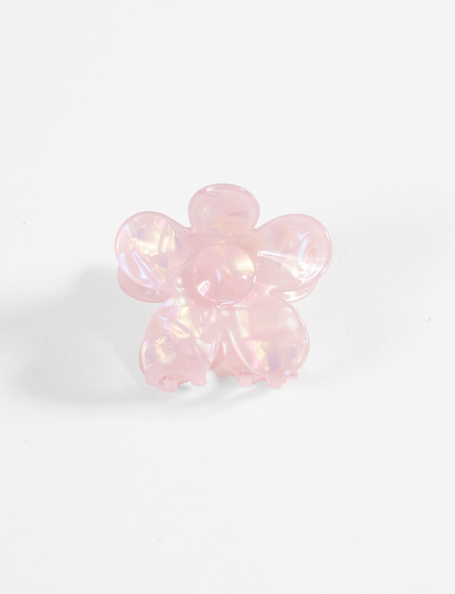 Broche flor tornasol - rosa 