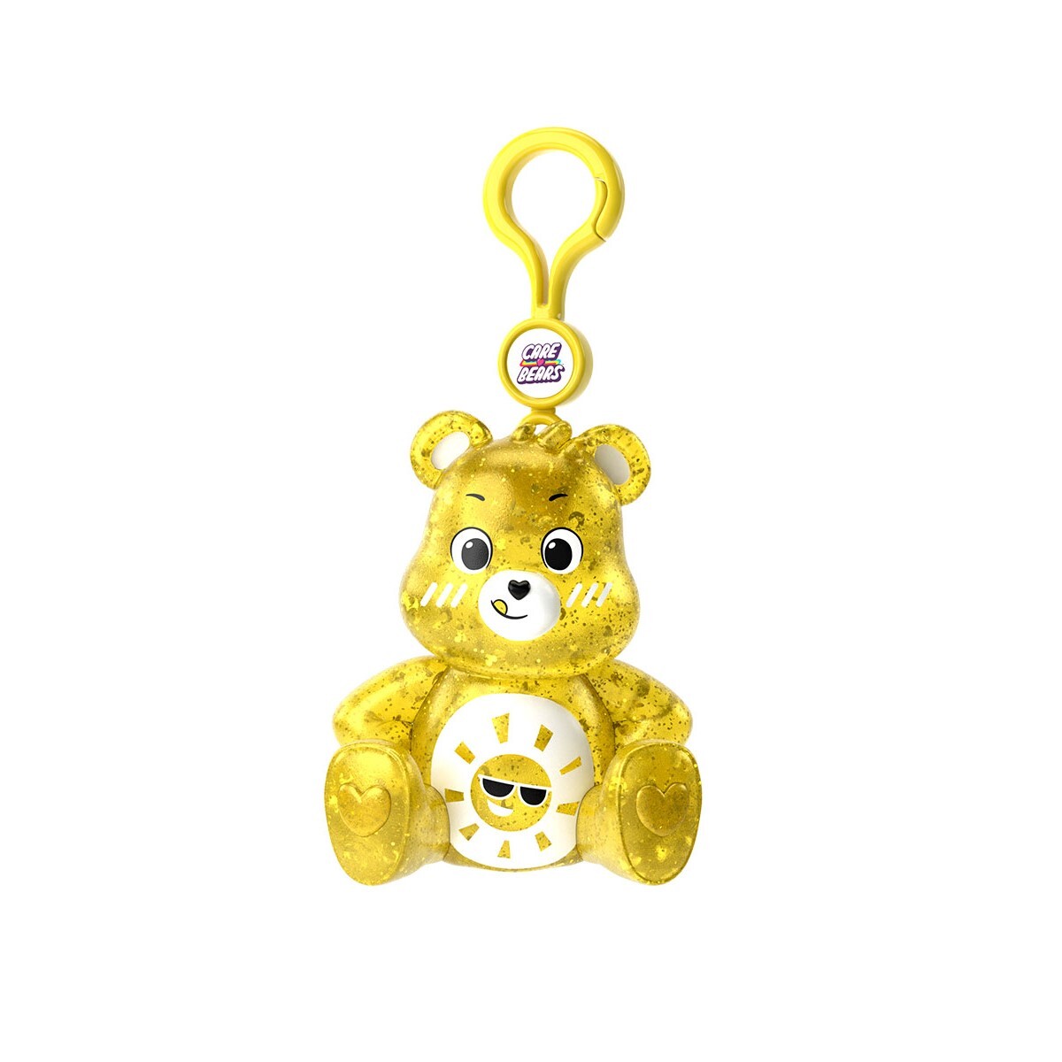 Figura Squishy Osito Cariñositos con Clip Colgante - AMARILLO 