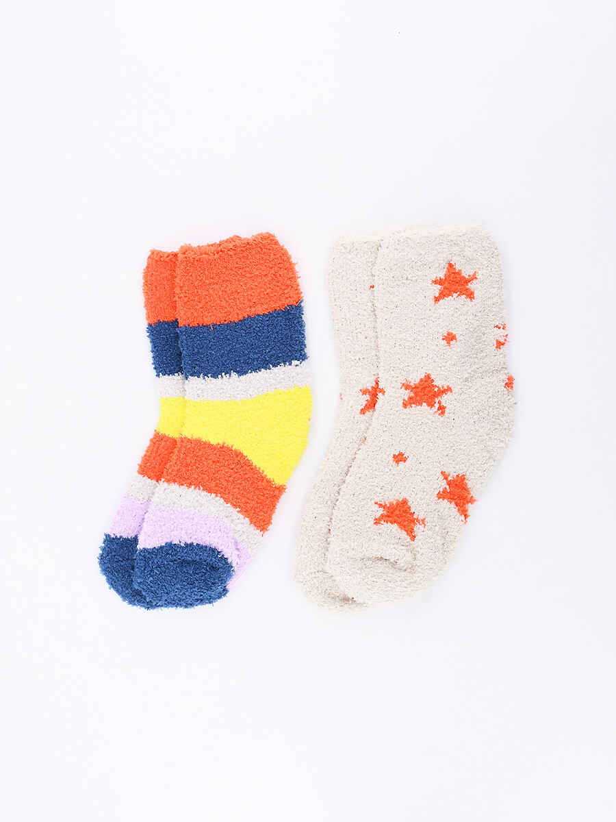 MEDIAS CHENILLE ESTRELLAS - ESTAMPADO 1 