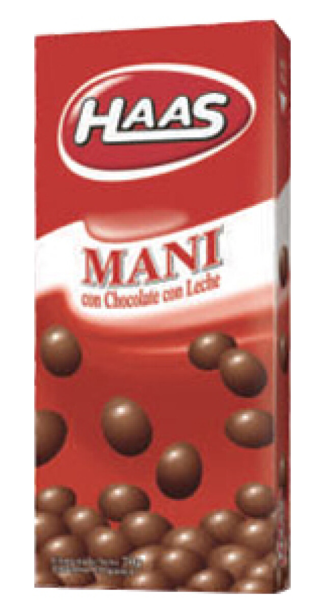 MANI C/CHOCOLATE HAAS 70G LECHE 