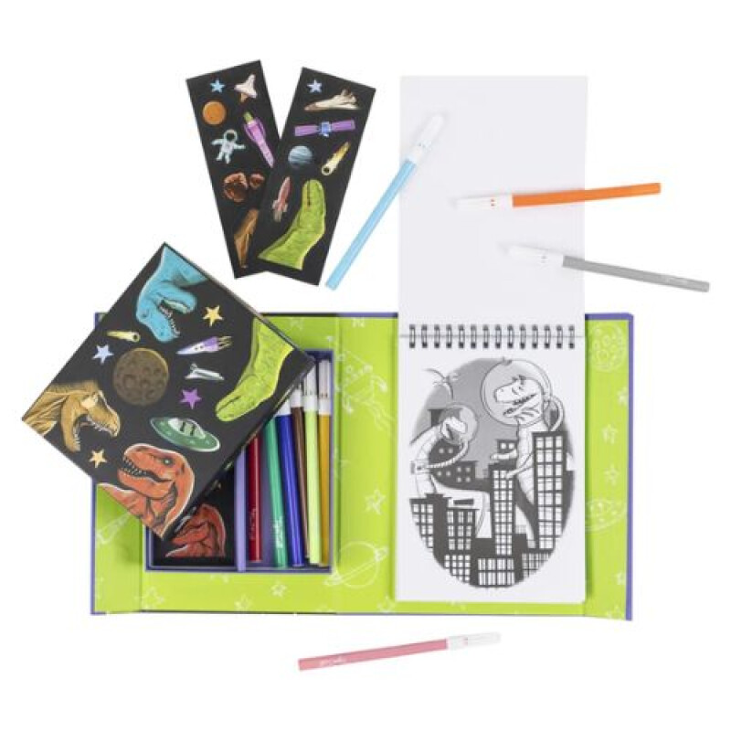 Set para Pintar- Dinos en el espacio Set Para Pintar- Dinos En El Espacio