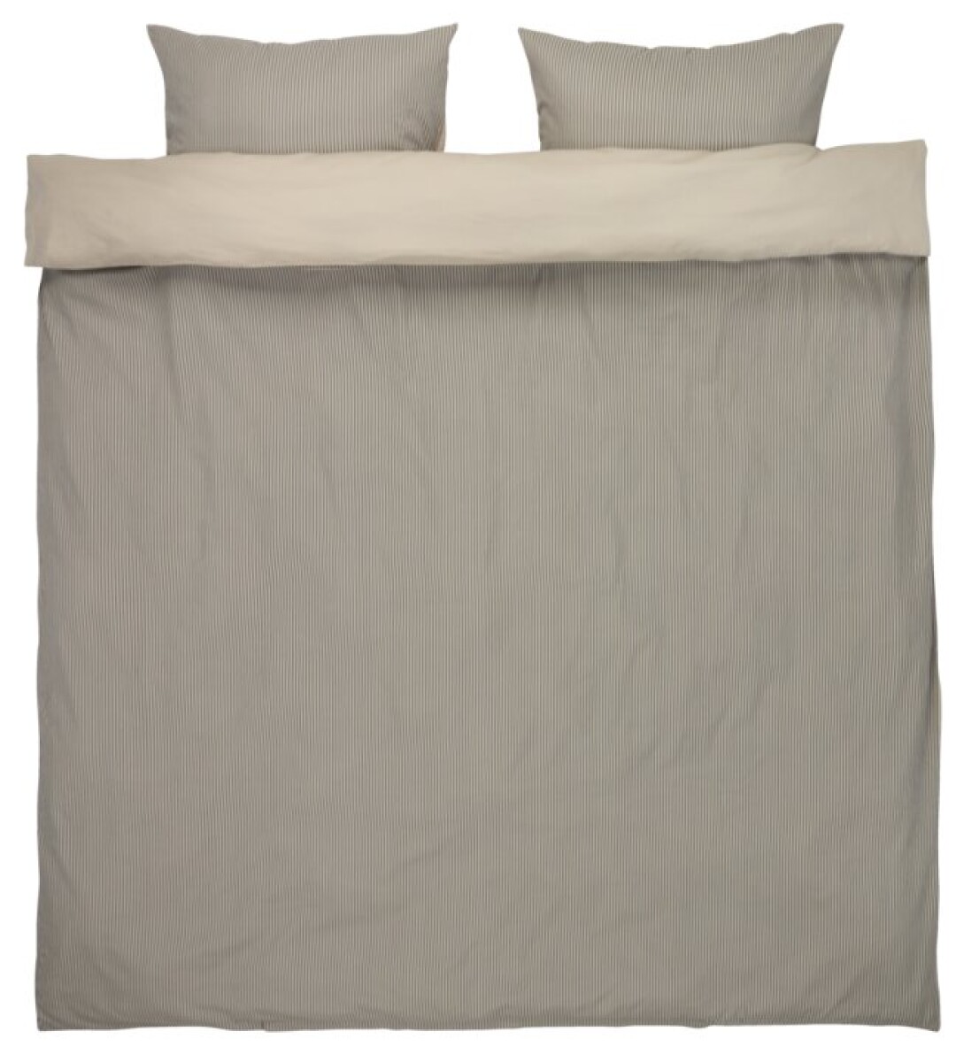 Juego de funda nórdica LILLIAN algodón lavado KING negro DBF KR 