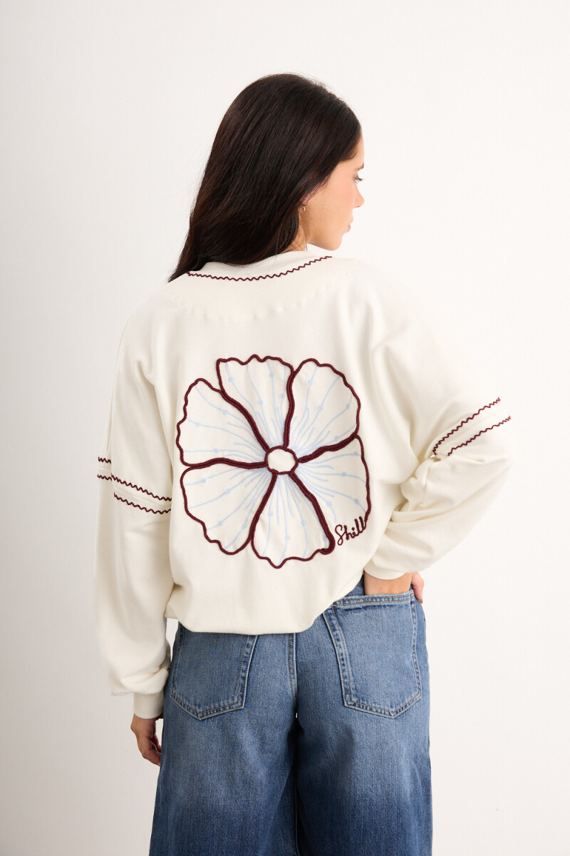 Campera Floral 2027 - Crudo 