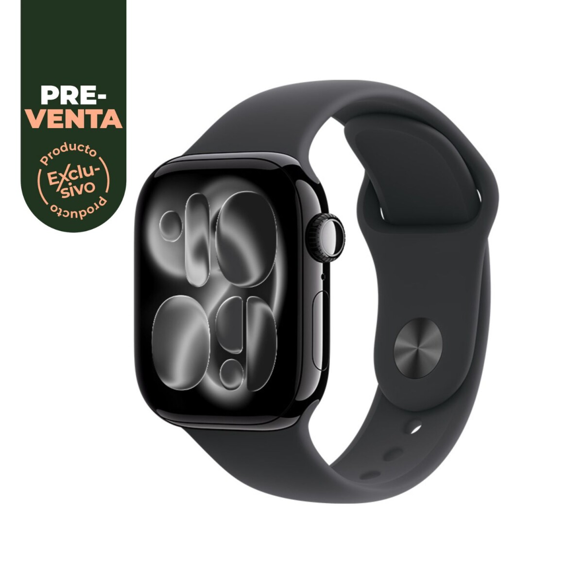 Apple Watch Series 11 GPS 46mm Jet Black Aluminium Case Black Sport Band M/L 