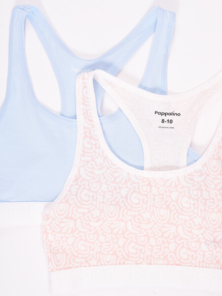 TOP TEEN PACK X 2 VERDE AQUA