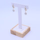Caravanas antiguas oro 18k 2 tonos con brillantes. Caravanas antiguas oro 18k 2 tonos con brillantes.