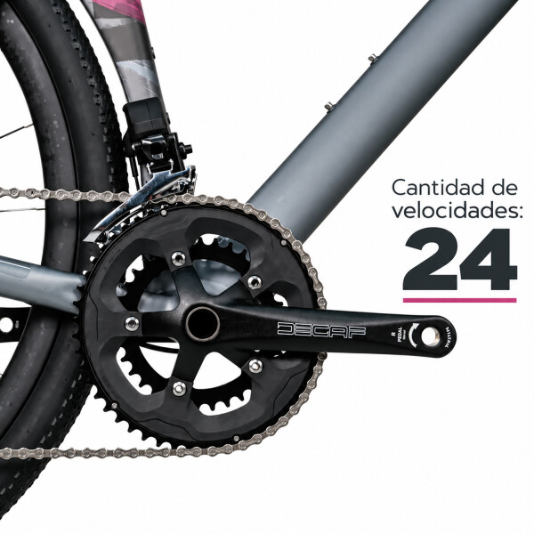 Bicicleta De Ruta Java Gravel Idra 24v Con Cambios Electrónicos BICICLETA JAVA GRAVEL IDRA T54 BLANCO