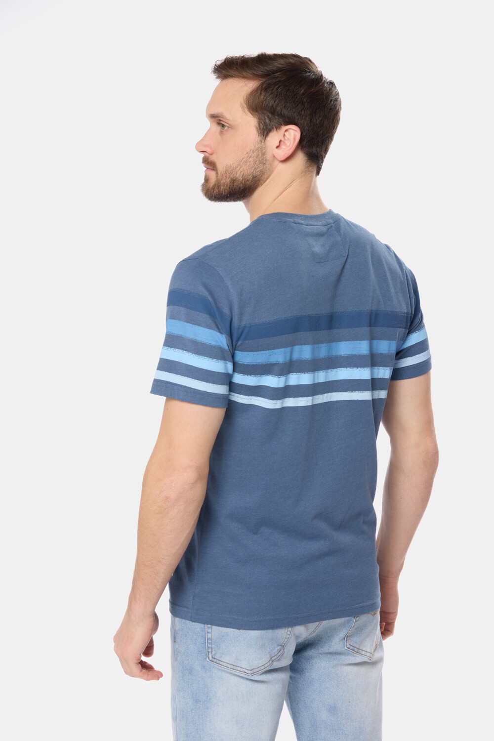 REMERA RAYADA Piedra