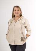 Campera de gabardina fina Con apliques Importación italiana Campera de gabardina fina Con apliques Importación italiana