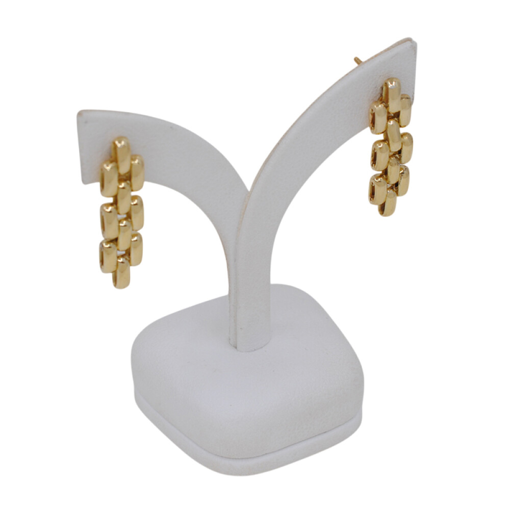 Caravanas en oro 18k amarillo, tipo panther 3 hilos Caravanas en oro 18k amarillo, tipo panther 3 hilos