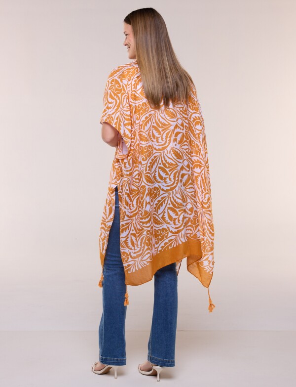 Kimono Arabescos ANARANJADO/MULTI
