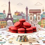 4 Macarons de Frutilla 4 Macarons de Frutilla